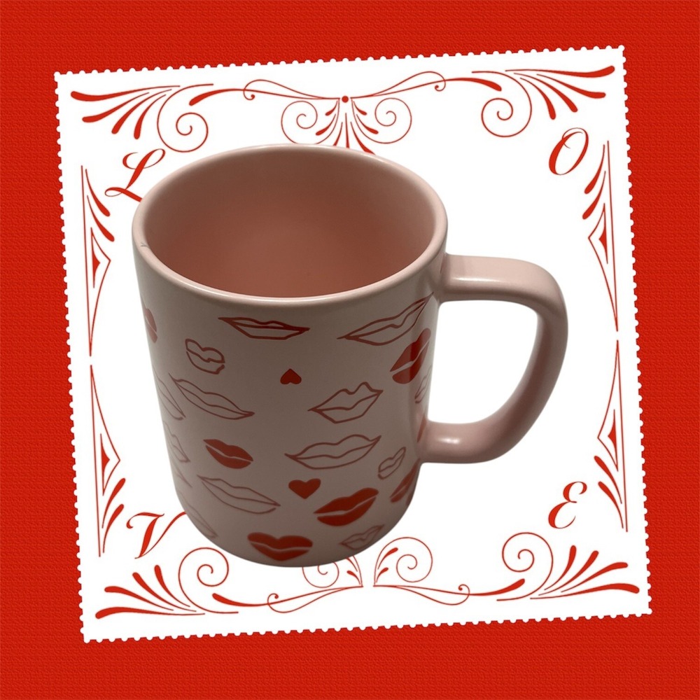 Starbucks 2020 Coffee Tea Cocoa Mug Cup Red Pink Kiss Kisses‎ Lips Valentine Day